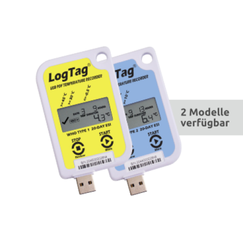LogTag® DL-USRID-16W - Einweg Temperatur Datenlogger mit PDF-Report & WHO pre-qualifiziert