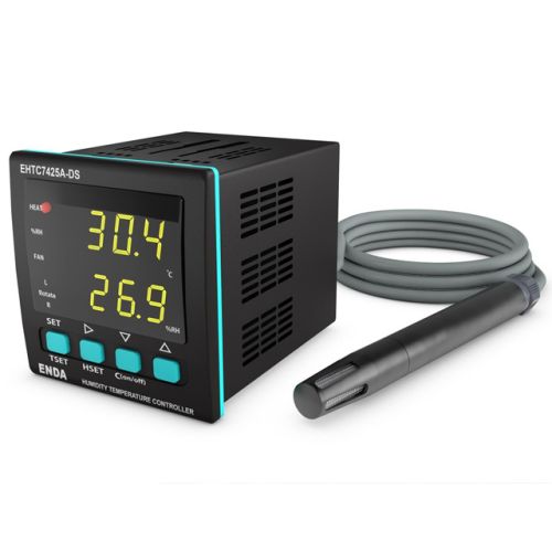 Temperaturregler ENDA EHTC7425A für Feuchte- und Temperatur inkl. Sensor